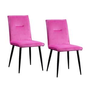 HTI-Living Stuhl Salinas Velvet Pink