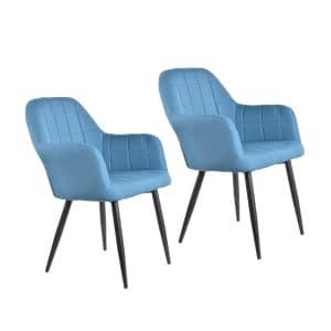 HTI-Living Stuhl Albany Webstoff Blau