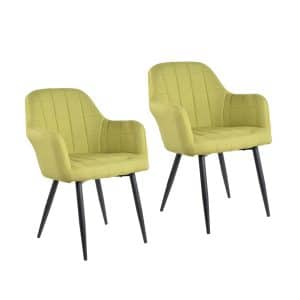 HTI-Living Stuhl Albany Webstoff Grün