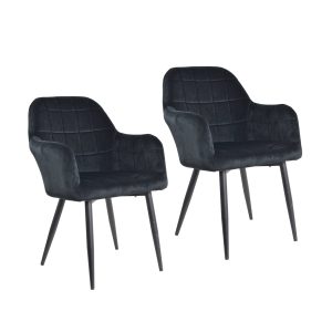 HTI-Living Stuhl Albany Velvet Schwarz