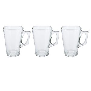 neuetischkultur Kaffe-Tee-Glas 3er Set klassisch