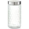 neuetischkultur Vorratsglas mit Metalldeckel Rautenmuster