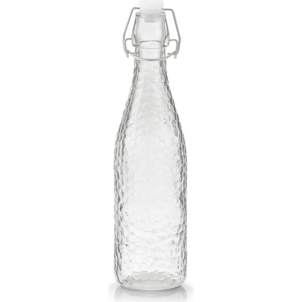neuetischkultur Glasflasche transparent mit Bügelverschluss