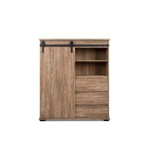 HTI-Living Highboard Marrakesh mit 6 Fächern und 3 Schiebern