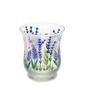 HTI-Living Glas Windlicht Lavendel