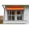 Angerer Klemmmarkise orange/braun 200 cm Markise Balkon Balkonmarkise