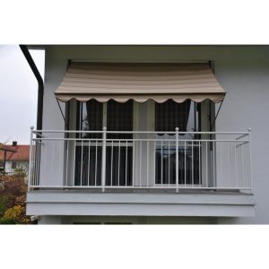 Angerer Klemmmarkise beige/braun 200 cm Markise Balkon Balkonmarkise