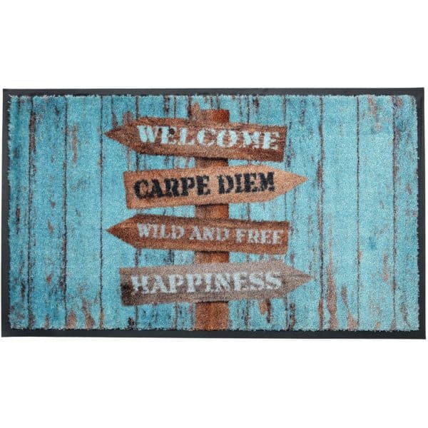acerto Premium Fußmatte Schmutzfangmatte HIPPY SIGN 45x75cm
