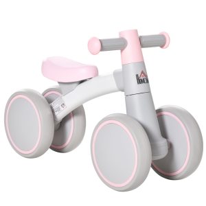 HOMCOM Kinderlaufrad mit Aluminiumlegierung und rückstoßdämpfung 60 x 24 x 37 cm (LxBxH)   Lernlaufwagen Lauflernwagen Laufrad Lauffahrrad
