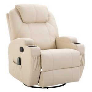 HOMCOM Massagesessel mit Liegefunktion 84 x 92 x 109 cm (BxTxH)   Fernsehsessel TV Sessel Relaxsessel Sessel