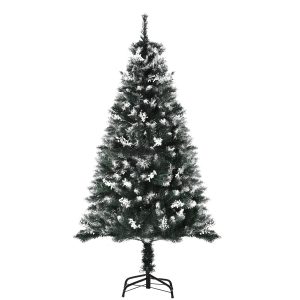 HOMCOM Künstlicher Weihnachtsbaum die Enden  sind weiß lackiert