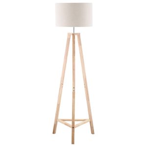 HOMCOM Stehleuchte mit Zylinder Lampenschirm bunt 47L x 47B x 147H cm   Stehleuchte Stehlampe für Wohnzimmer Stehlampe Lampe Leuchte