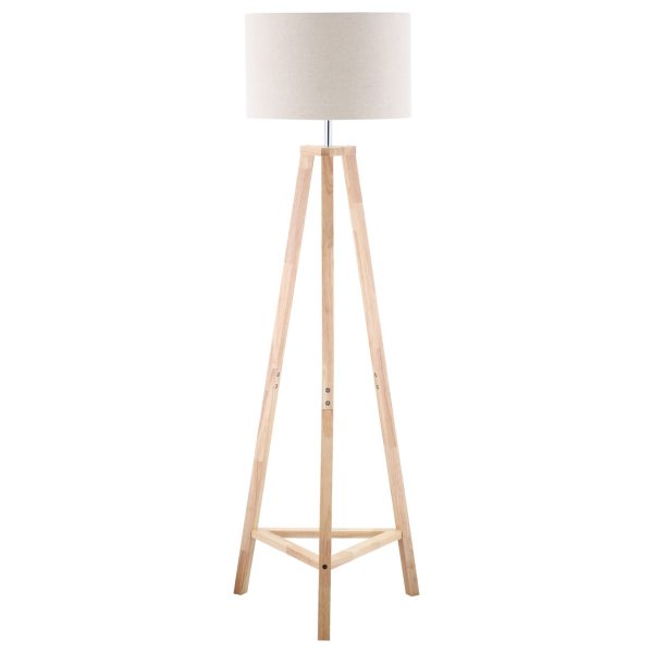 HOMCOM Stehleuchte mit Zylinder Lampenschirm bunt 47L x 47B x 147H cm   Stehleuchte Stehlampe für Wohnzimmer Stehlampe Lampe Leuchte