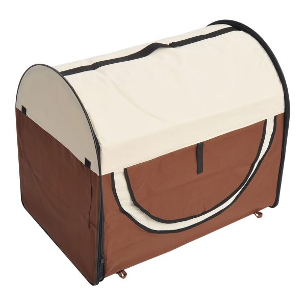 PawHut Hundetransportbox in Größe S S: 46 x 36 x 41 cm (LxBxH)   Hundebox Transportbox faltbar Hundetransportbox