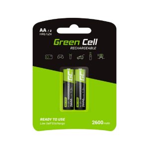 Green Cell 2x Akkumulator AA HR6 2600mAh Akkus Batterien (Nickel-Hydrid-Akku