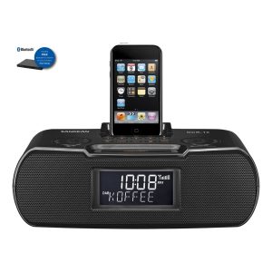 SANGEAN DCR-10 BLACK + gratis BT Dongle) Radiowecker + Dock