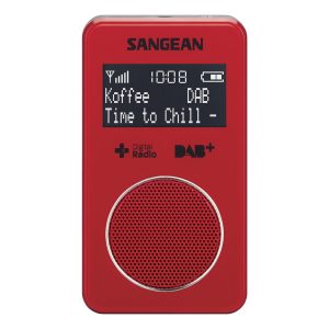 SANGEAN DPR-34+ RED Digitales tragbares DAB+-Radio