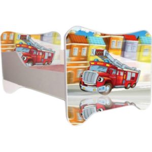 Kinderbett Fire inkl Rollrost + Matratze 70*140 cm