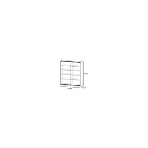 Schwebetürenschrank Hannah 2-trg braun B 181 cm - H 197 cm - T 48 cm