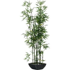 Kunstpflanze Bambus Grün/Schwarz