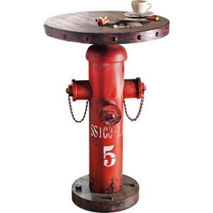 Beistelltisch Fireplug Rot/Braun