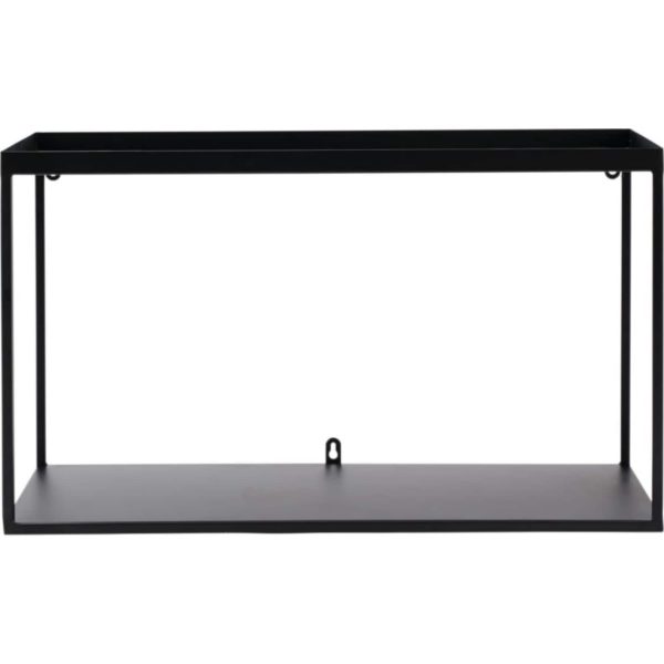 Wandregal Black Cube Schwarz klein
