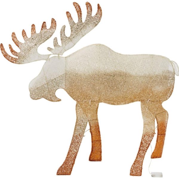 LED-Figur Elch Kjell Kupferfarben