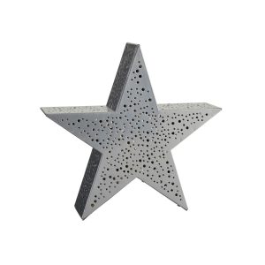 LED-Deko-Stern Silver Star Silberfarben