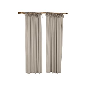 Voile-Vorhang-Set 2-tlg. Taupe