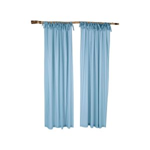 Voile-Vorhang-Set 2-tlg. Rauchblau