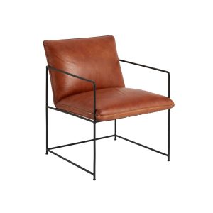 Lounge-Stuhl Jamie Braun/Schwarz