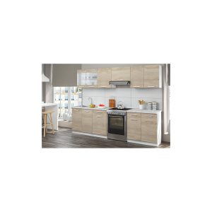 Vicco Küche Küchenzeile Küchenblock Einbauküche 270 cm Sonoma Eiche