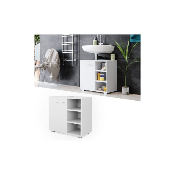 Vicco Waschtischunterschrank Perry Unterschrank Waschbecken Waschtisch Weiß
