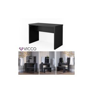 VICCO Universalhocker Bank schwarz - Frisiertisch Kommode Spiegel