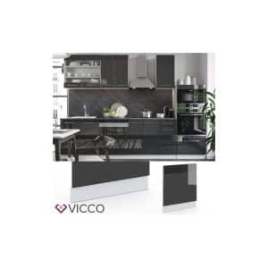 VICCO Geschirrspülerblende 60 cm Anthrazit Küchenzeile Unterschrank Fame