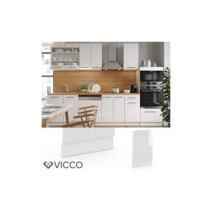 VICCO Geschirrspülerblende 45 cm Weiß Küchenzeile Unterschrank Fame