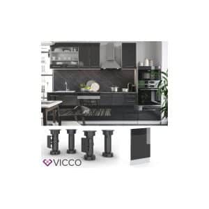 VICCO Geschirrspülerblende 45 cm Anthrazit Küchenzeile Unterschrank Fame