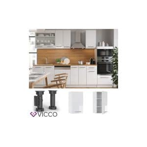 VICCO Hängeschrank 40 cm Weiß Küchenzeile Unterschrank Fame