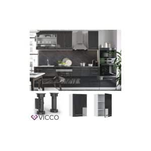 VICCO Hängeschrank 50 cm Anthrazit Küchenzeile Unterschrank Fame