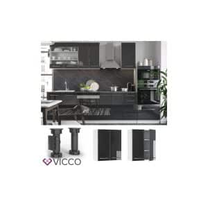 VICCO Hängeschrank 60 cm Anthrazit Küchenzeile Unterschrank Fame