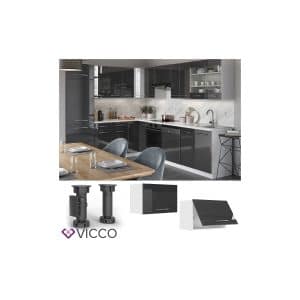 VICCO Hängeschrank 60 cm (flach) Anthrazit Küchenzeile Unterschrank Fame