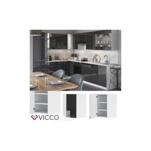 VICCO Eckhängeschrank 57 cm Anthrazit Küchenzeile Unterschrank Fame