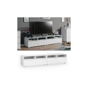 Vicco Lowboard Ruben weiß 200cm TV-Board Fernsehschrank TV-Schrank Regal Tisch