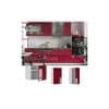 VICCO Hängeschrank 40 cm Bordeaux Hochglanz Küchenschrank Hängeschrank Küchenzeile Fame-Line