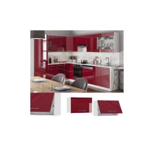 VICCO Hängeschrank 60cm (flach) Bordeaux Hochglanz Küchenschrank Dunstabzug Küchenzeile Fame-Line