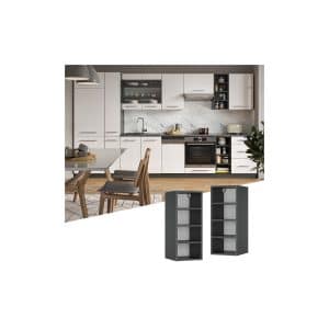 Vicco Hängeschrank Regal 30 cm Anthrazit Küchenschrank Hängeschrank Küchenzeile Fame-Line