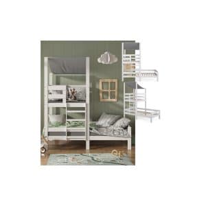 VitaliSpa Kinderbett Tom 90x200cm Spielturm Bett Spielbett Jugendbett Hausbett