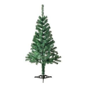 Juskys Weihnachtsbaum 120 cm künstlich mit Ständer – Tannenbaum für Innen – Weihnachtsdeko grün