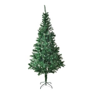 Juskys Weihnachtsbaum 180 cm künstlich mit Ständer – Tannenbaum für Innen – Weihnachtsdeko grün