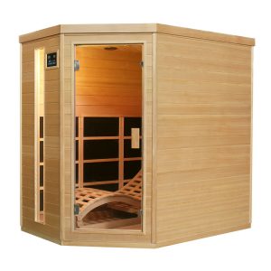 Artsauna Infrarotkabine Wärmekabine Kolding mit Triplex-Heizsystem & Hemlockholz